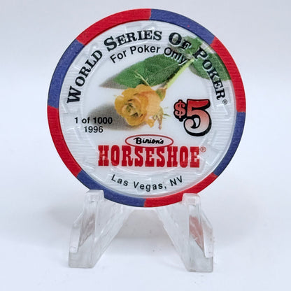 Horseshoe Club (Binion's) Las Vegas Nevada 1996 'Wendeen Eolis' LE $5 Casino Chip N8599