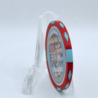 Edgewater Laughlin Nevada 1998 'Spring Run' LE $10 Casino Chip N9583