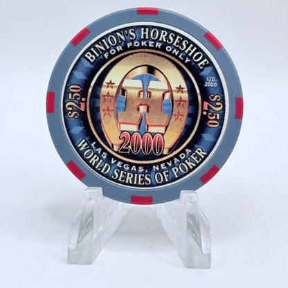Horseshoe Club (Binion's) Las Vegas Nevada 2001 'Gallery Of Champions' LE $2.50 Casino Chip V7075