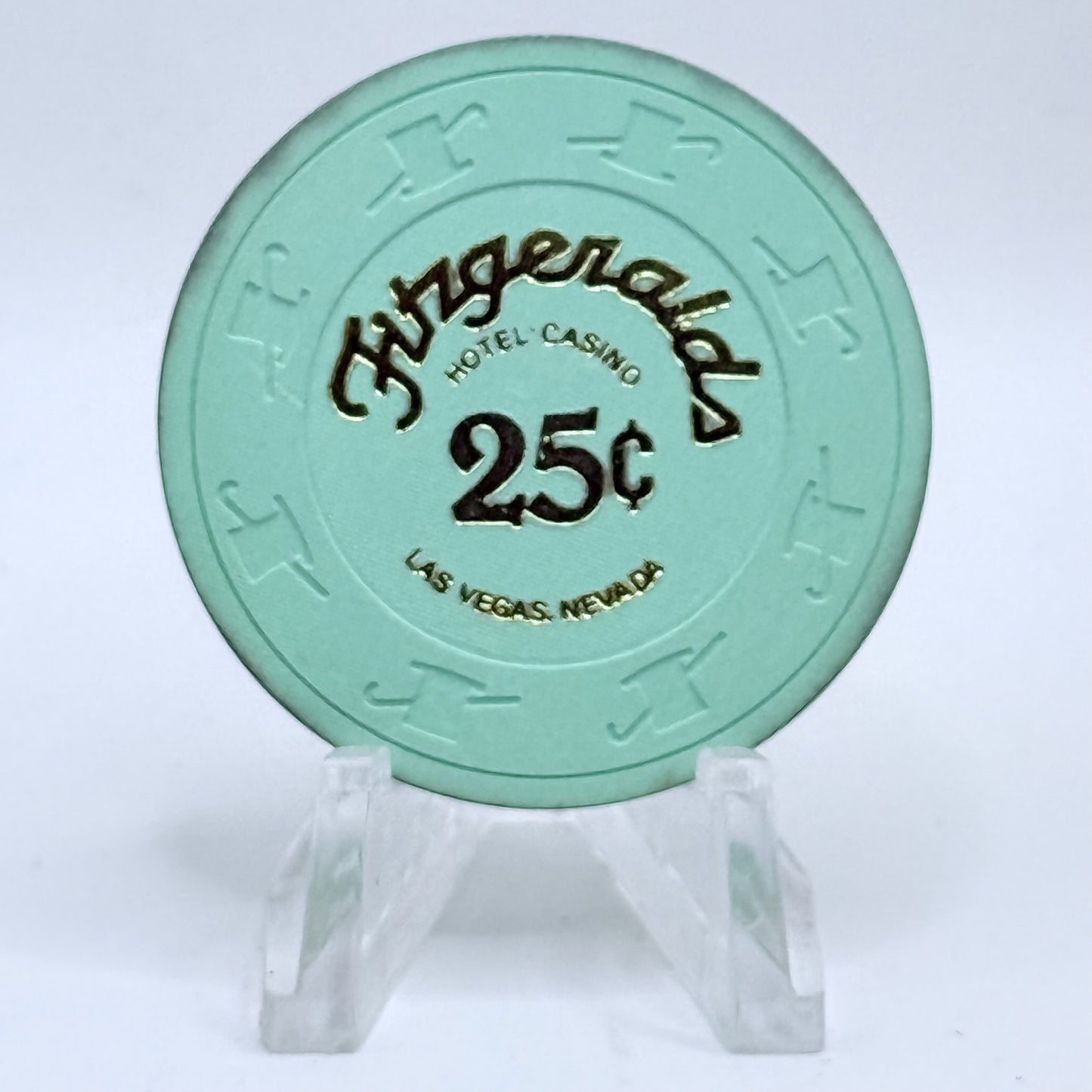 Fitzgeralds (Fitz) Las Vegas Nevada 1980s $0.25 Casino Chip N6107