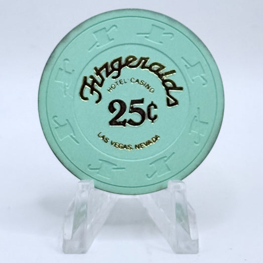 Fitzgeralds (Fitz) Las Vegas Nevada 1980s $0.25 Casino Chip N6107