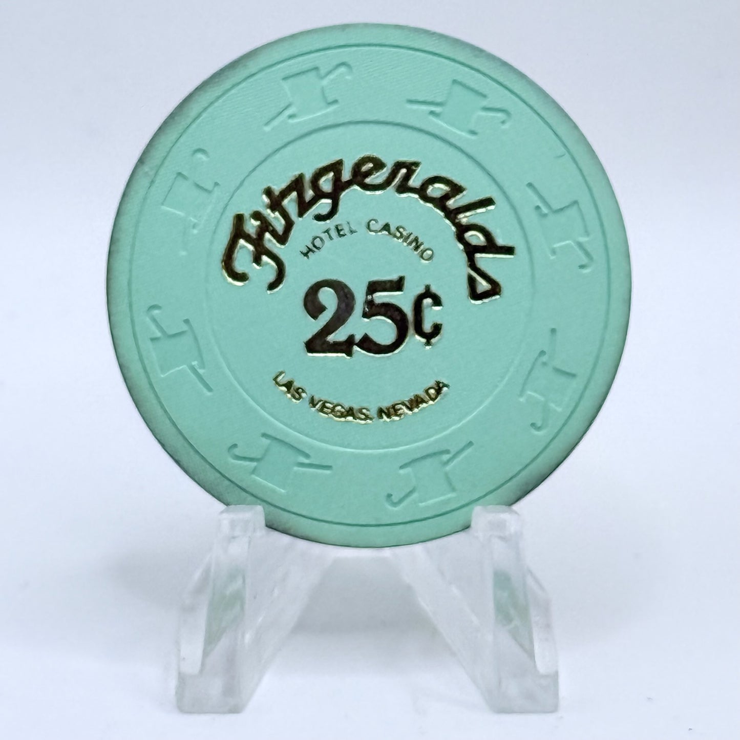 Fitzgeralds (Fitz) Las Vegas Nevada 1980s $0.25 Casino Chip N6107
