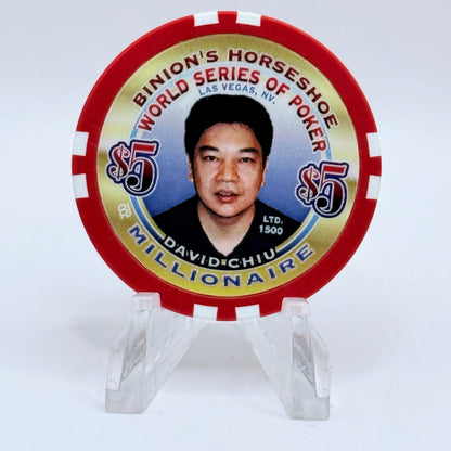 Horseshoe Club (Binion's) Las Vegas Nevada 2002 'David Chiu' Series 17 LE $5 Casino Chip E1242