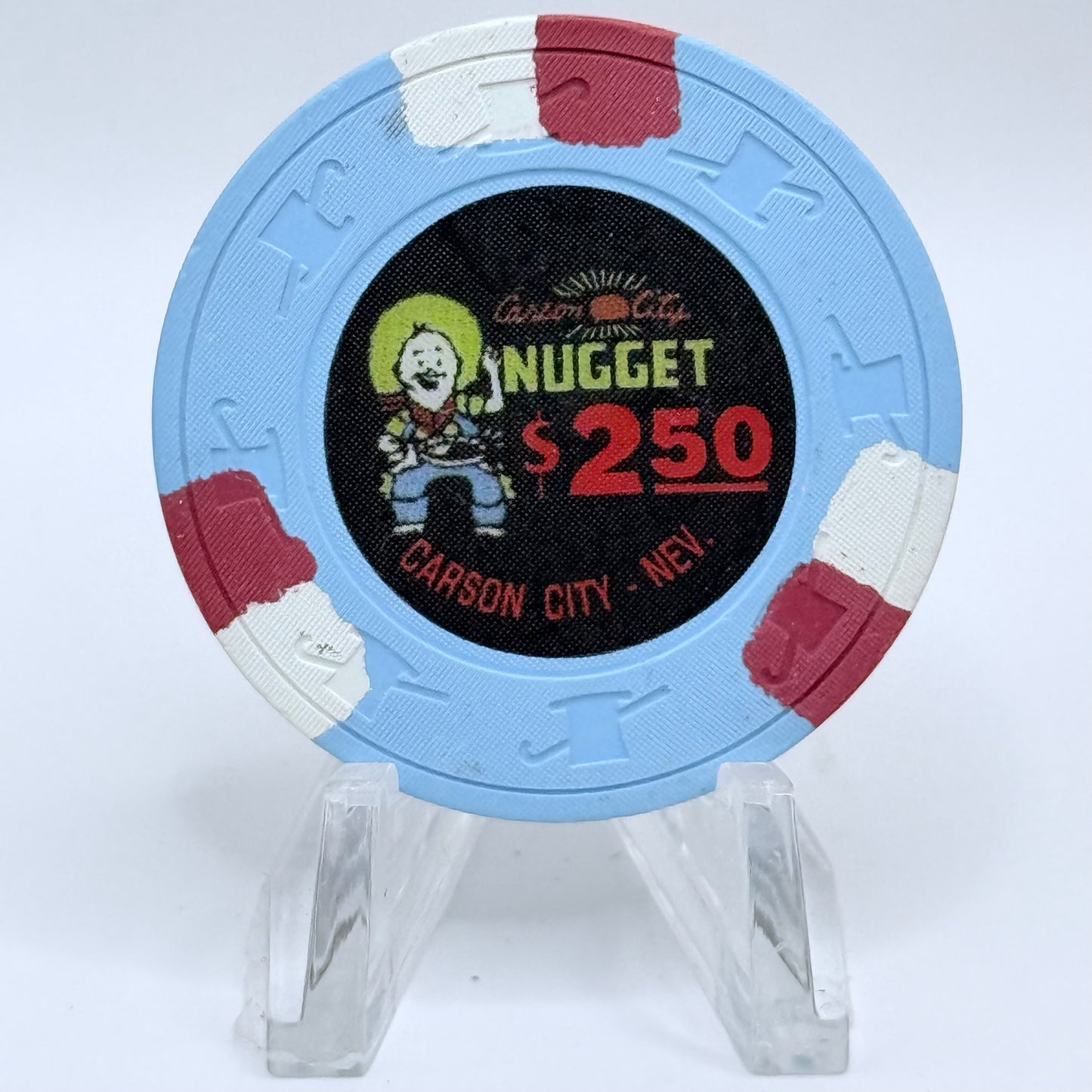 Carson City Nugget Carson City Nevada 1990's $2.50 Casino Chip N2515.1 (Thick line under .50)