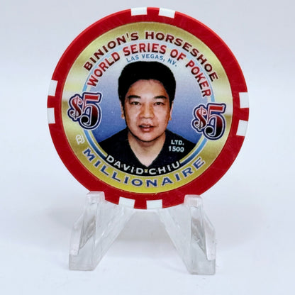 Horseshoe Club (Binion's) Las Vegas Nevada 2002 'David Chiu' Series 17 LE $5 Casino Chip E1242