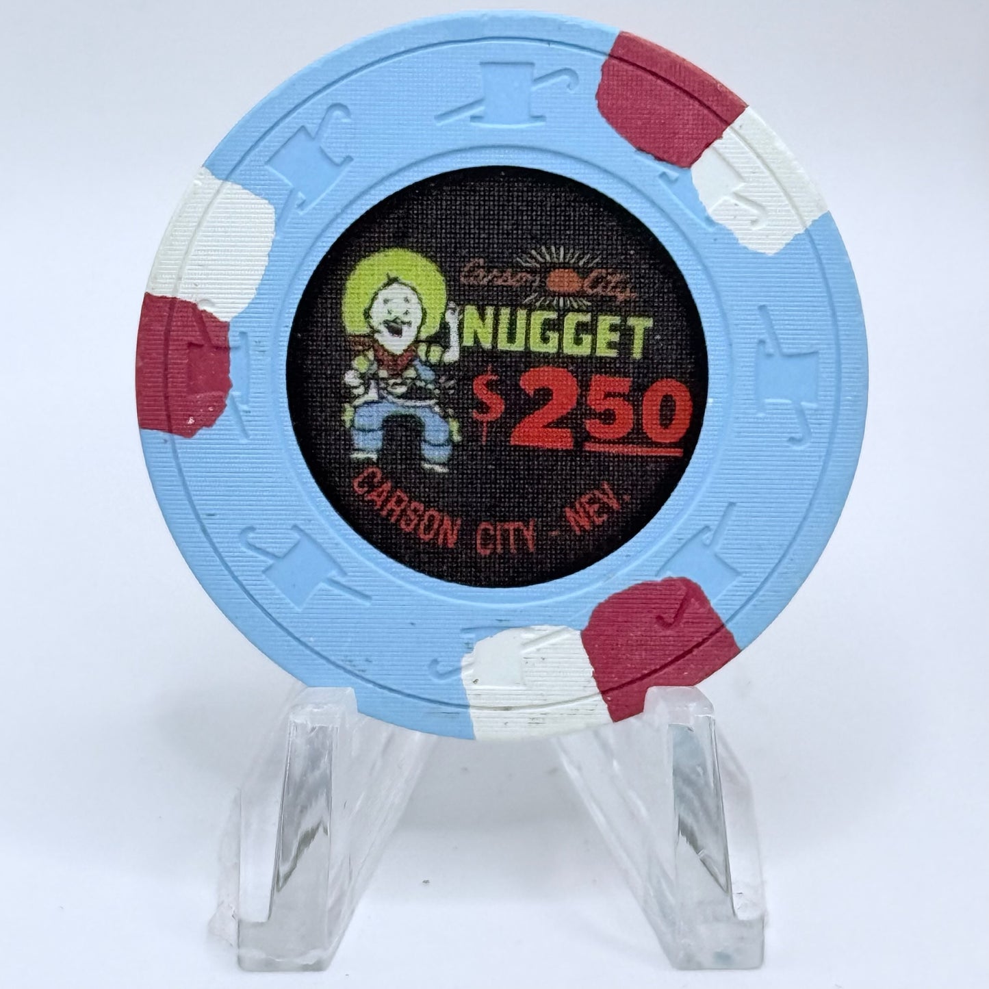 Carson City Nugget Carson City Nevada 1990's $2.50 Casino Chip N2515.1 (Thick line under .50)