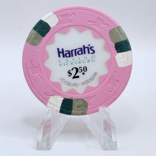 Harrah's Vicksburg Mississippi $2.50 Casino Chip