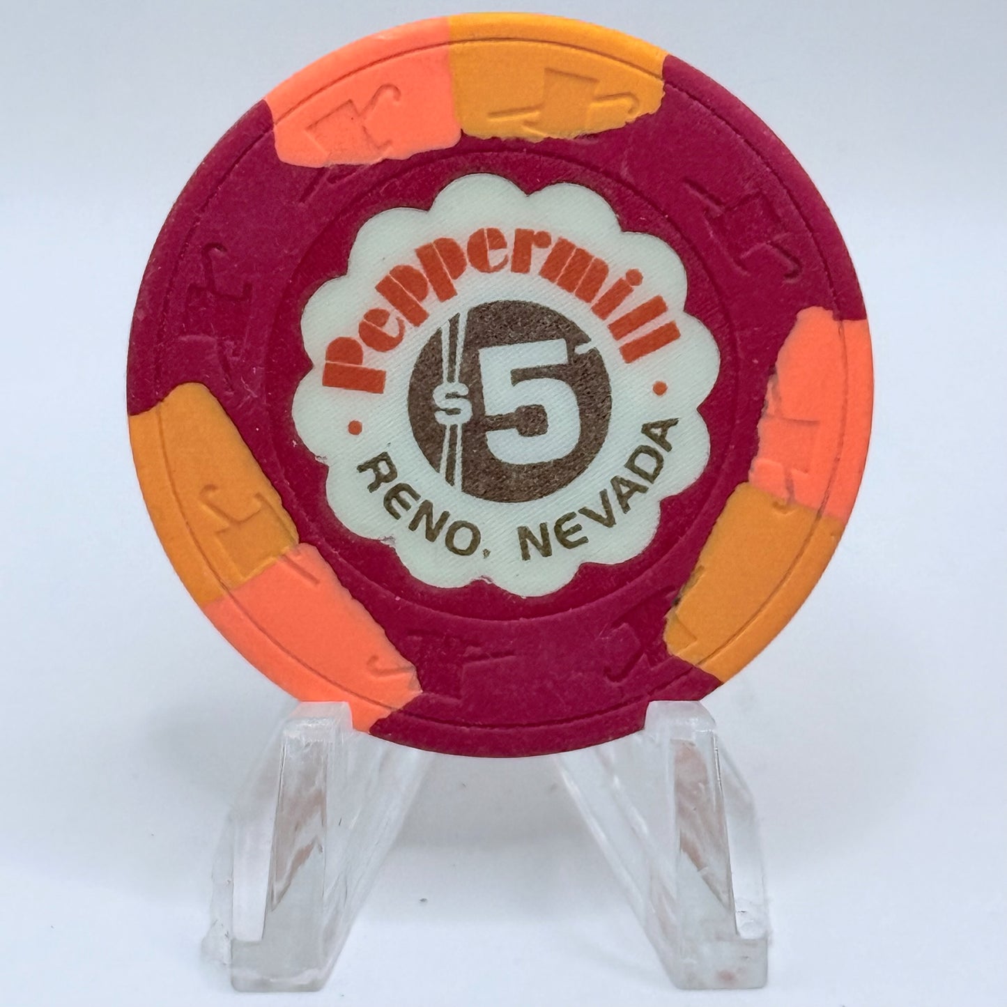 Peppermill Reno Nevada 1985 $5 Casino Chip N5452