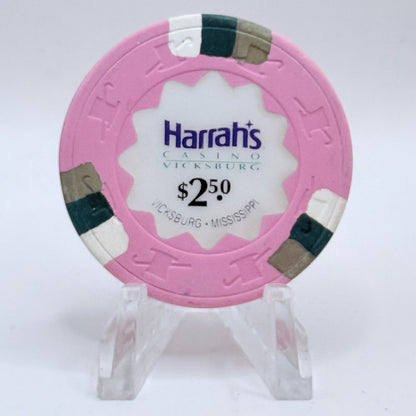 Harrah's Vicksburg Mississippi $2.50 Casino Chip
