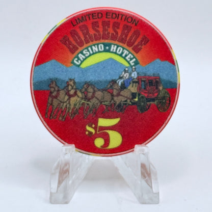 Horseshoe Tunica Mississippi 'Collector Series - Stagecoach' LE $5 Casino Chip