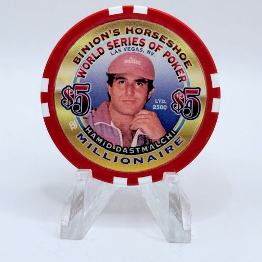 Horseshoe Club (Binion's) Las Vegas Nevada 'Hamid Dastmatch' Series 17 LE $5 Casino Chip V9077