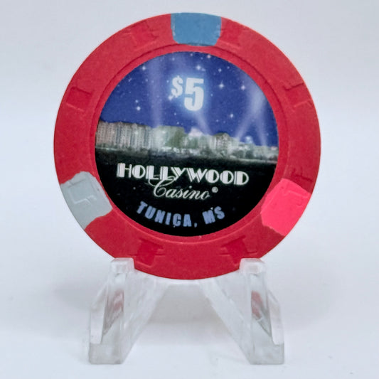 Hollywood Casino Tunica Mississippi 2008 $5 Casino Chip