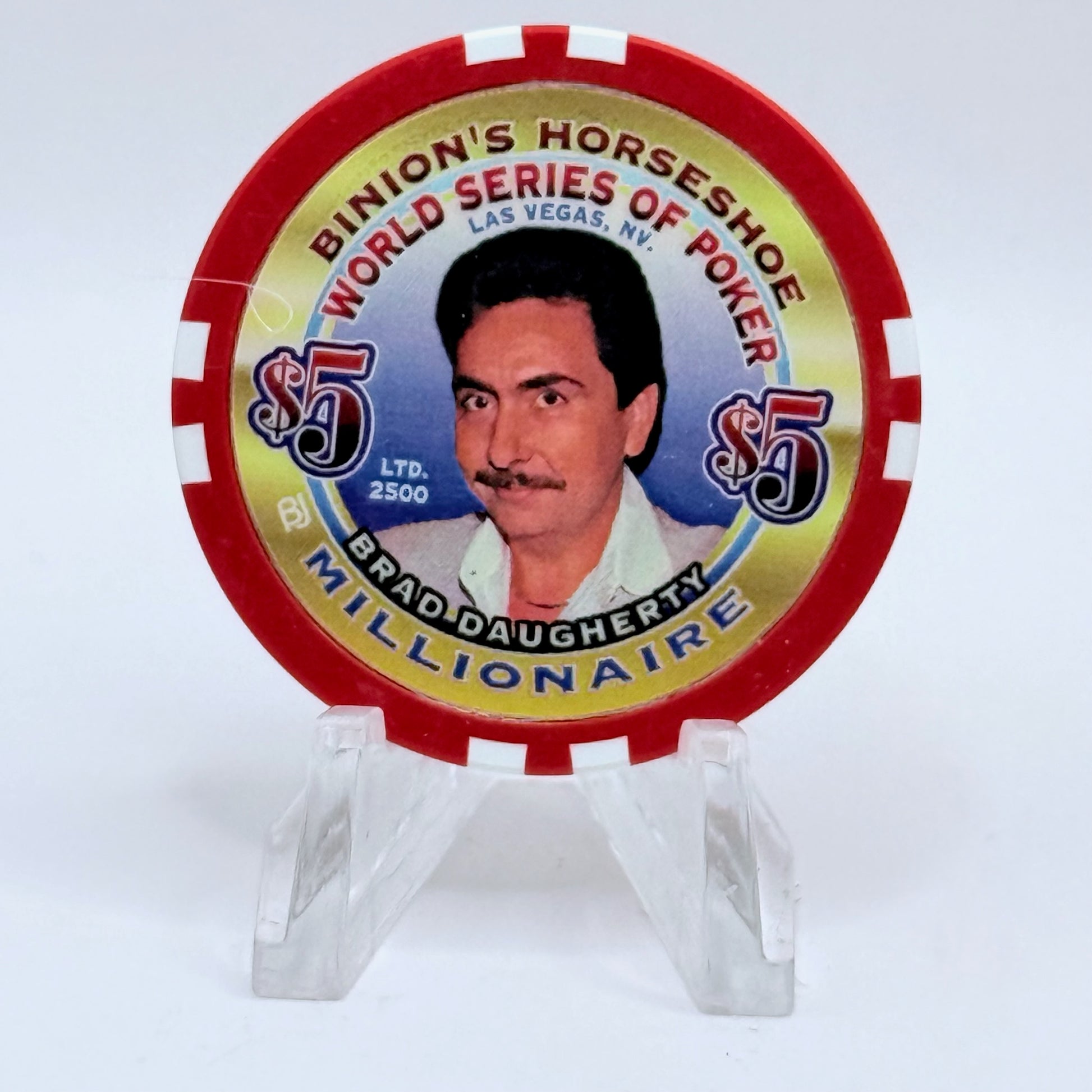 Horseshoe Club (Binion's) Las Vegas Nevada 'Brad Doherty' Series 17 LE $5 Casino Chip V9078