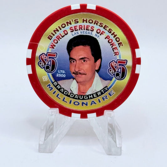 Horseshoe Club (Binion's) Las Vegas Nevada 'Brad Doherty' Series 17 LE $5 Casino Chip V9078