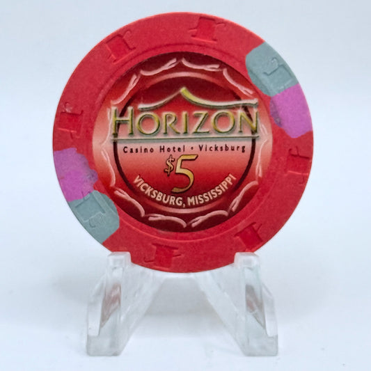 Horizon Vicksburg Mississippi $5 Casino Chip