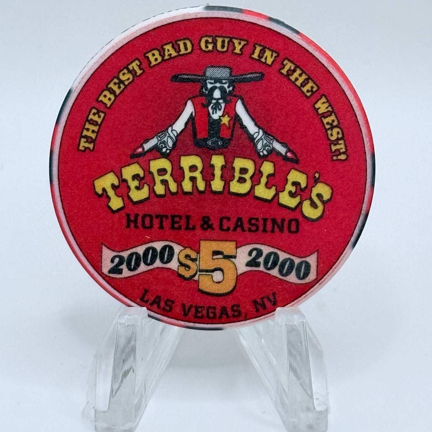 Terrible's Hotel Casino Las Vegas Nevada 2000 LE $5 Casino Chip V7420