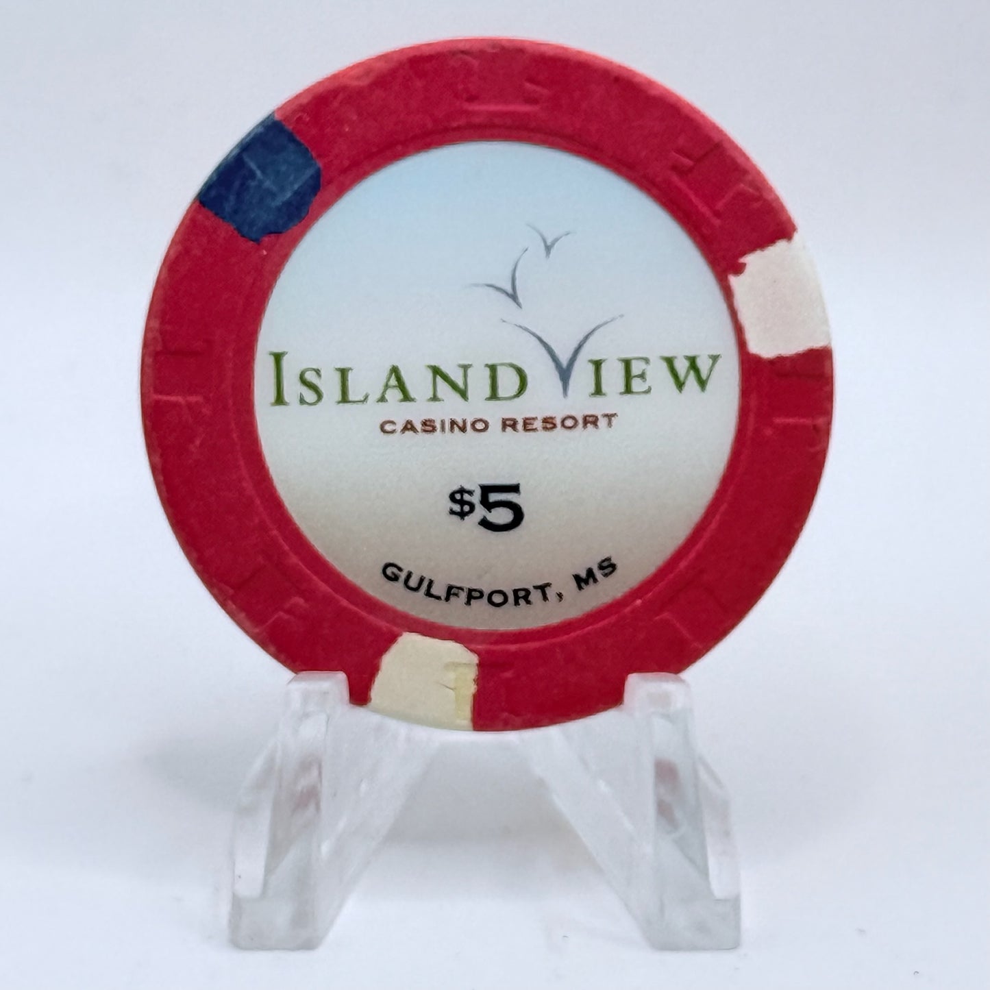 Island View Gulfport Mississippi 2006 $5 Casino Chip