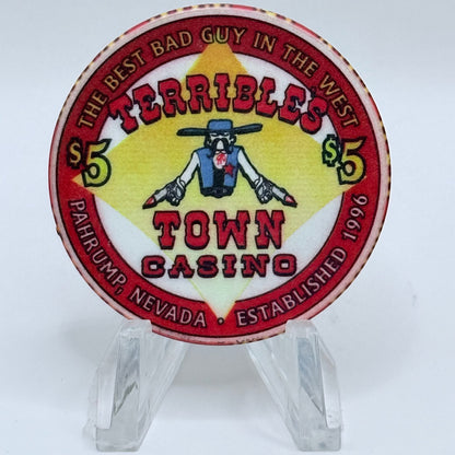 Terrible's Town Pahrump Nevada 2000 'Peace And Harmony' LE $5 Casino Chip V5743