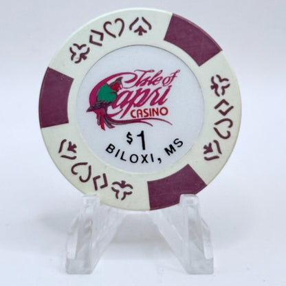 Isle of Capri (Riverboat) Biloxi Mississippi $1 Casino Chip