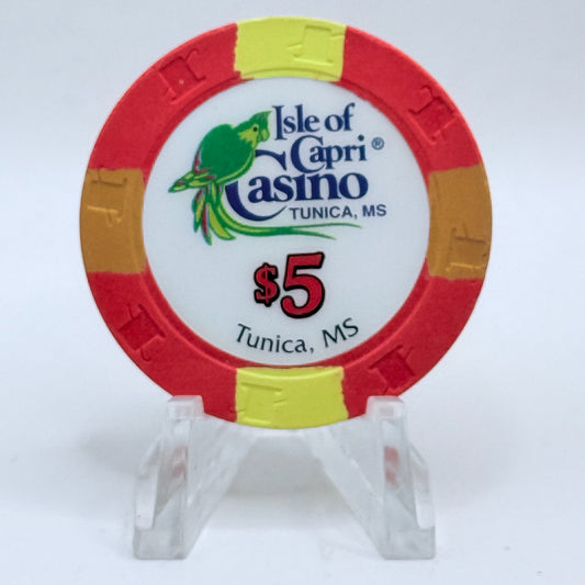 Isle of Capri Tunica Mississippi $5 Casino Chip