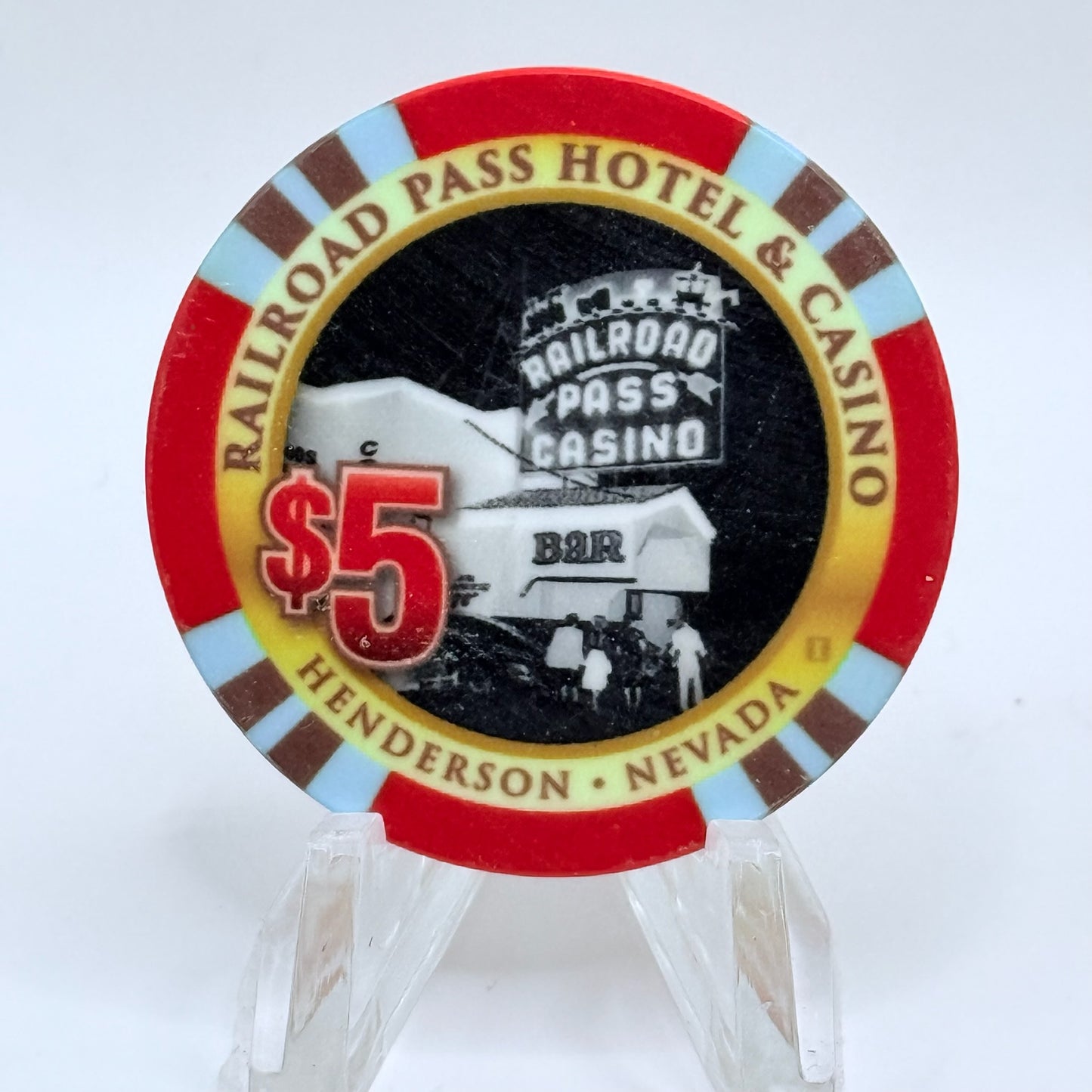Railroad Pass Henderson Nevada 2016 'Celebrating 85th Birthday' LE $5 Casino Chip D2495
