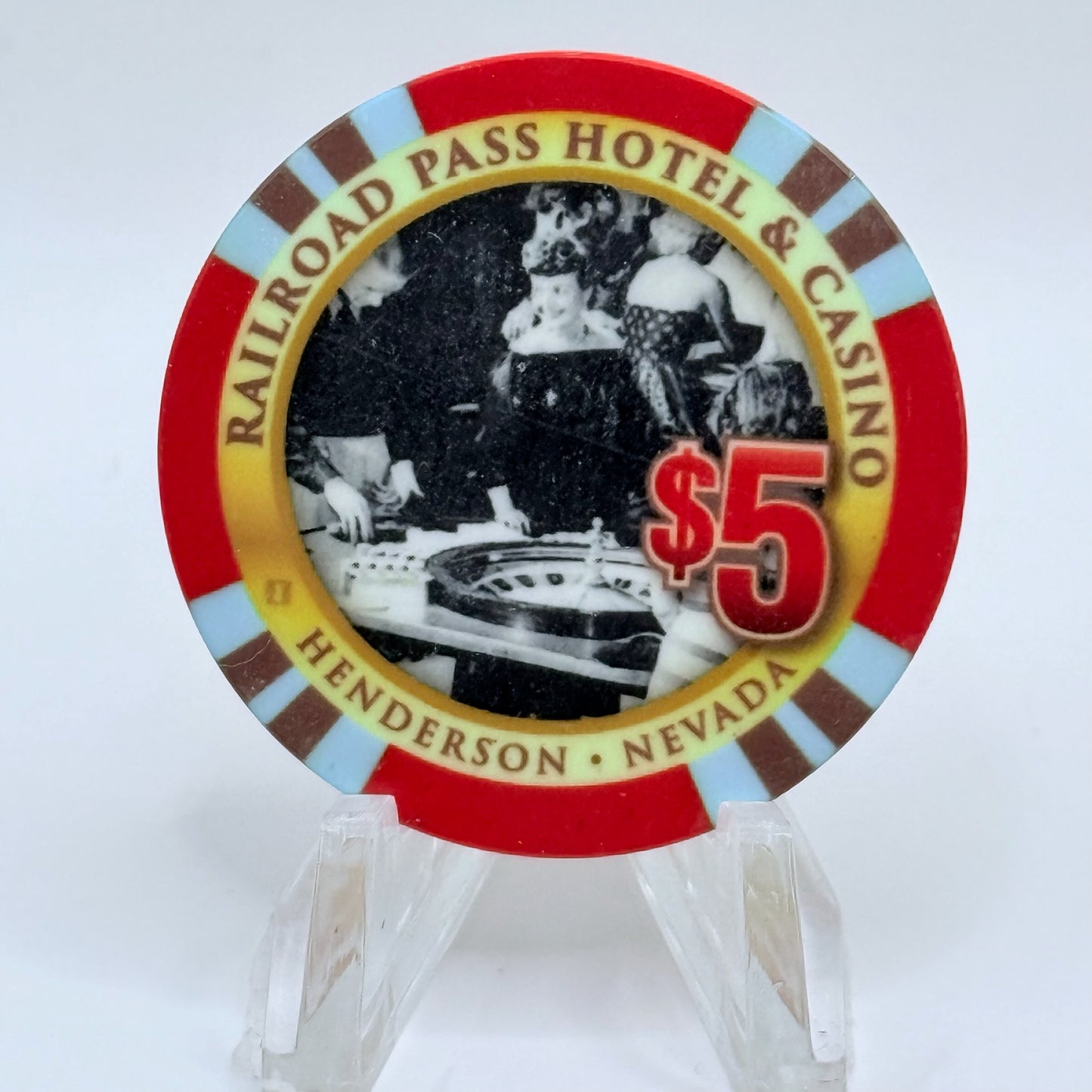 Railroad Pass Henderson Nevada 2016 'Celebrating 85th Birthday' LE $5 Casino Chip D2496