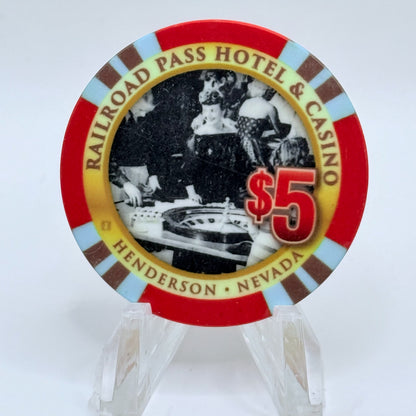 Railroad Pass Henderson Nevada 2016 'Celebrating 85th Birthday' LE $5 Casino Chip D2496