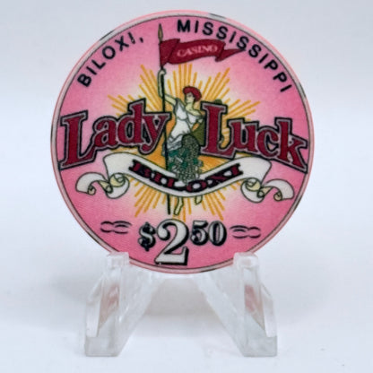 Lady Luck Biloxi Mississippi $2.50 Casino Chip