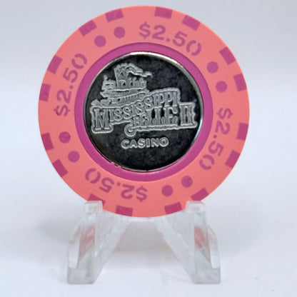 Mississippi Belle II Clinton Iowa $2.50 Casino Chip