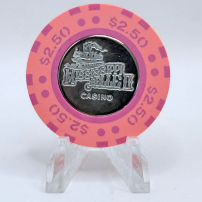 Mississippi Belle II Clinton Iowa $2.50 Casino Chip