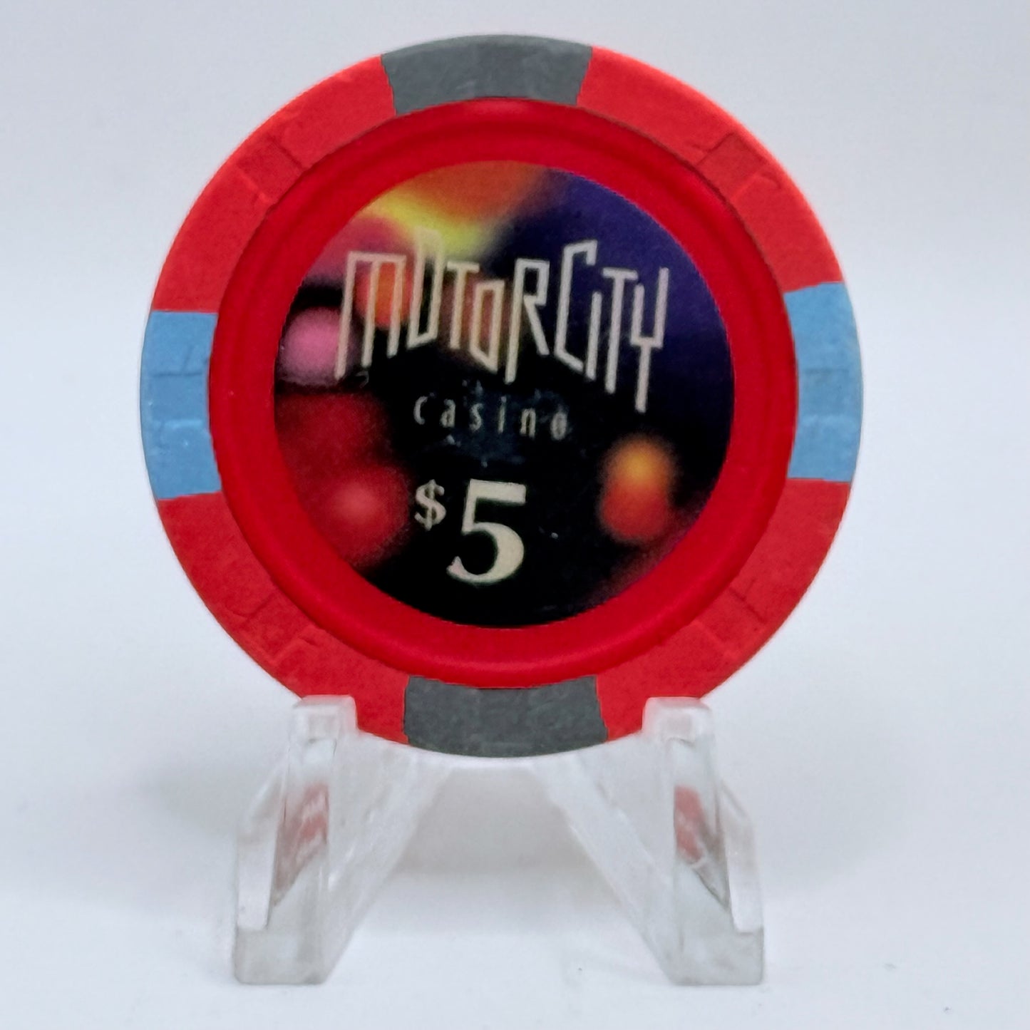 Motor City Casino Detroit Michigan 1999 $5 Casino Chip