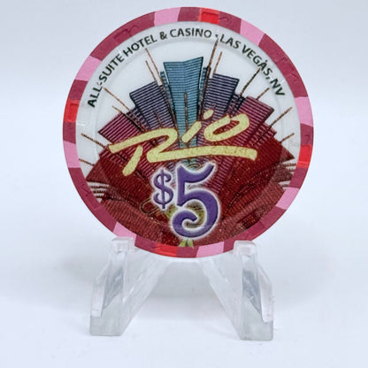 Rio Las Vegas Nevada 2005 'Cinco De Mayo' LE $5 Casino Chip E4625