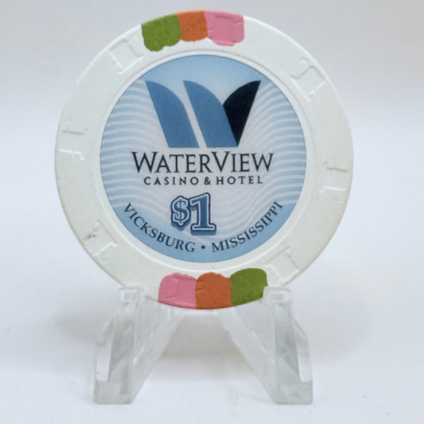Waterview Casino Vicksburg Mississippi 2016 $1 Casino Chip