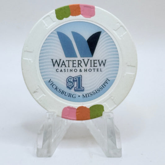 Waterview Casino Vicksburg Mississippi 2016 $1 Casino Chip