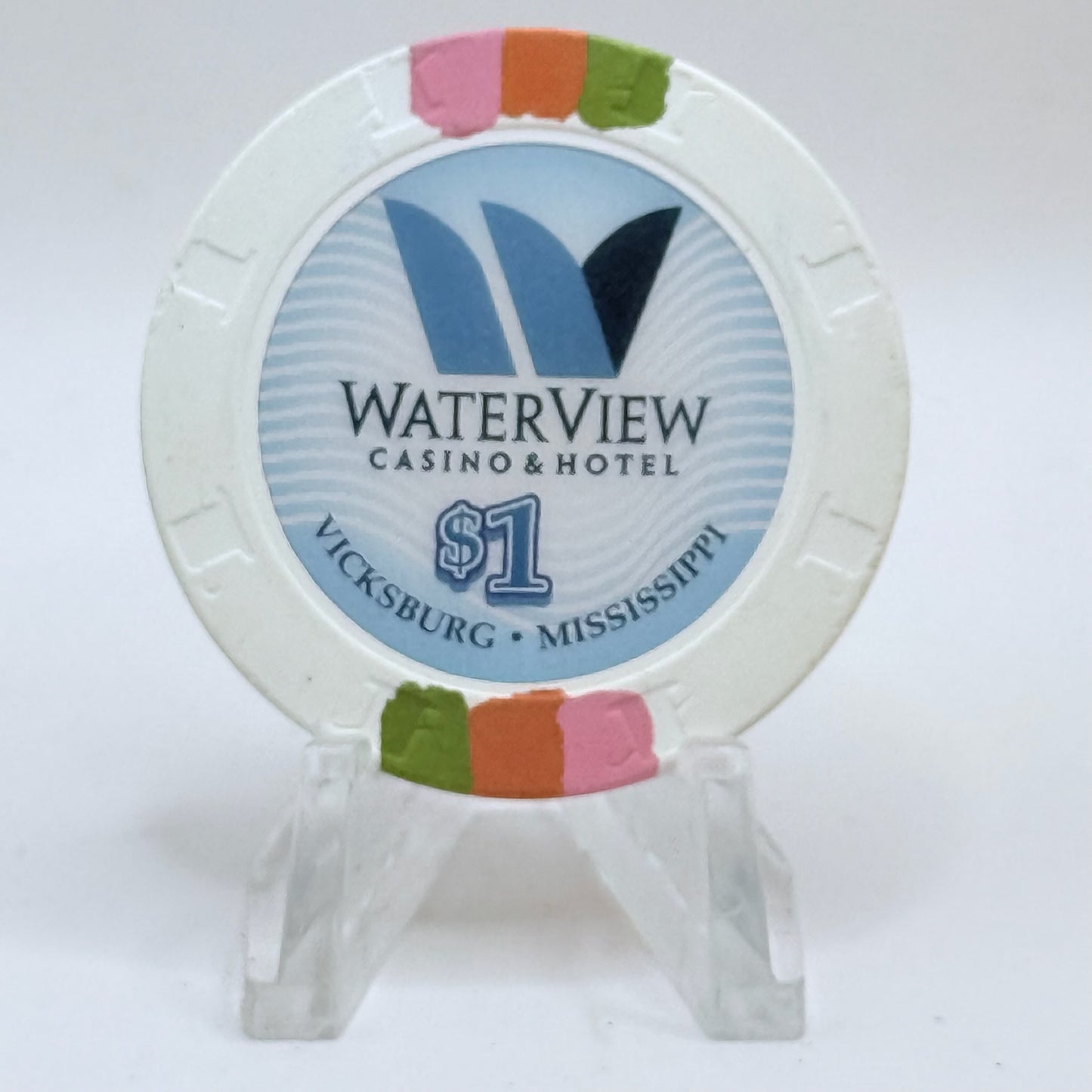 Waterview Casino Vicksburg Mississippi 2016 $1 Casino Chip