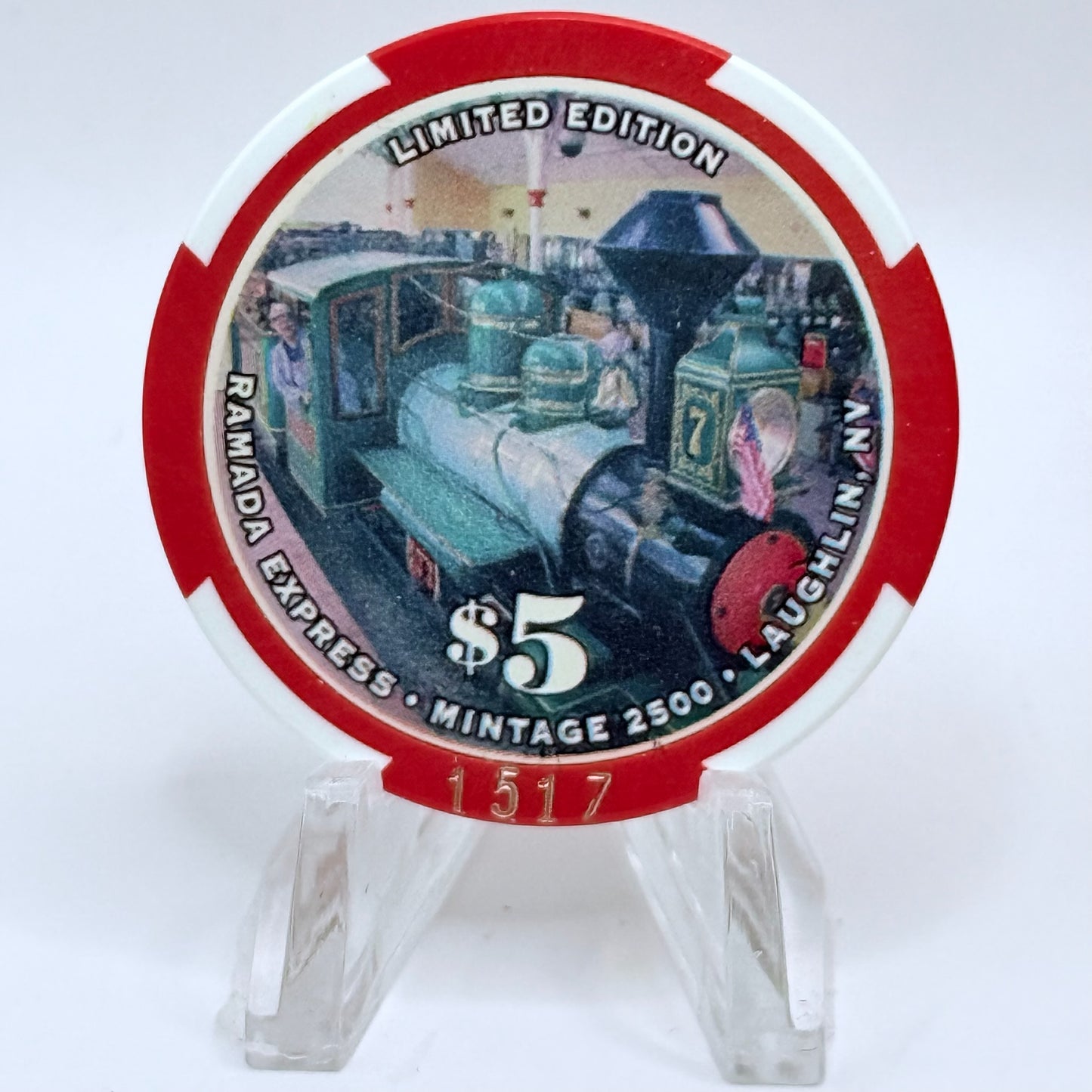 Ramada Express Laughlin Nevada 2000 'St. Patrick's Day' LE $5 Casino Chip V5325