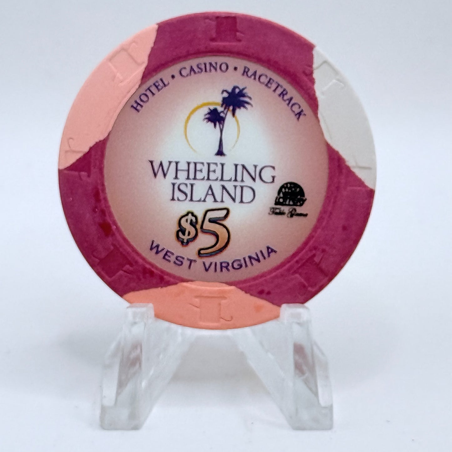 Wheeling Island Wheeling West Virginia 2007 $5 Casino Chip