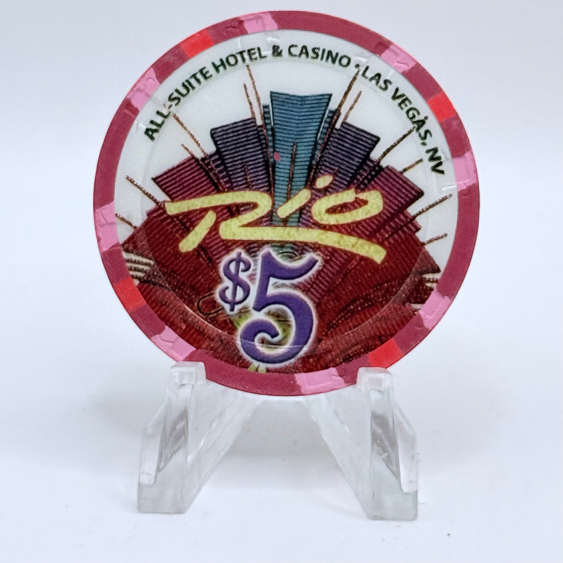 Rio Las Vegas Nevada 2006 'Club Rio' LE $5 Casino Chip E5442