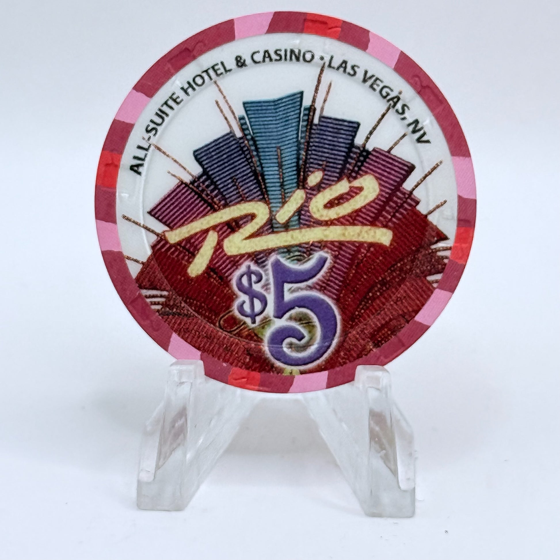 Rio Las Vegas Nevada 2006 'Happy Thanksgiving' LE $5 Casino Chip E8270