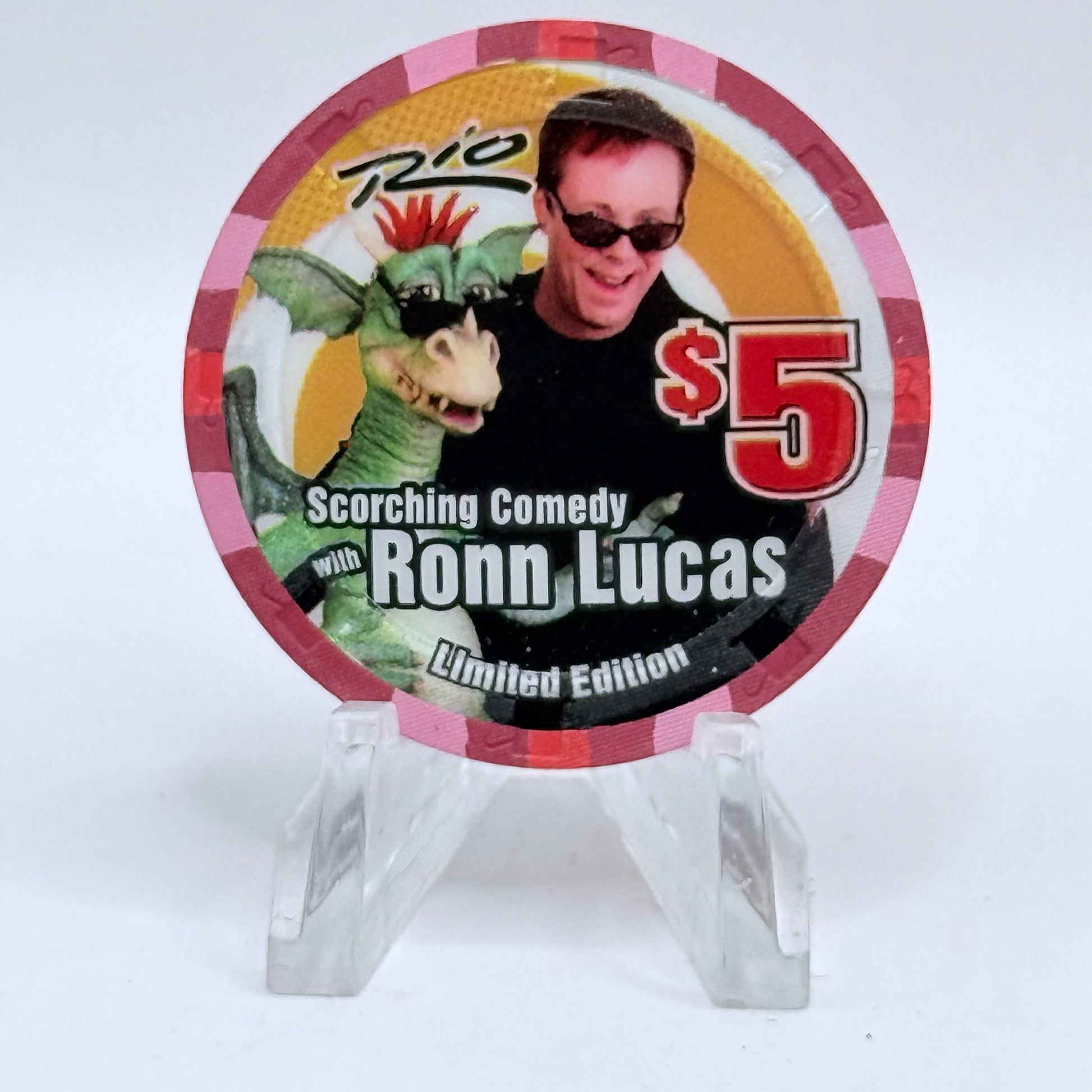 Rio Las Vegas Nevada 'Ronn Lucas' LE $5 Casino Chip E3269