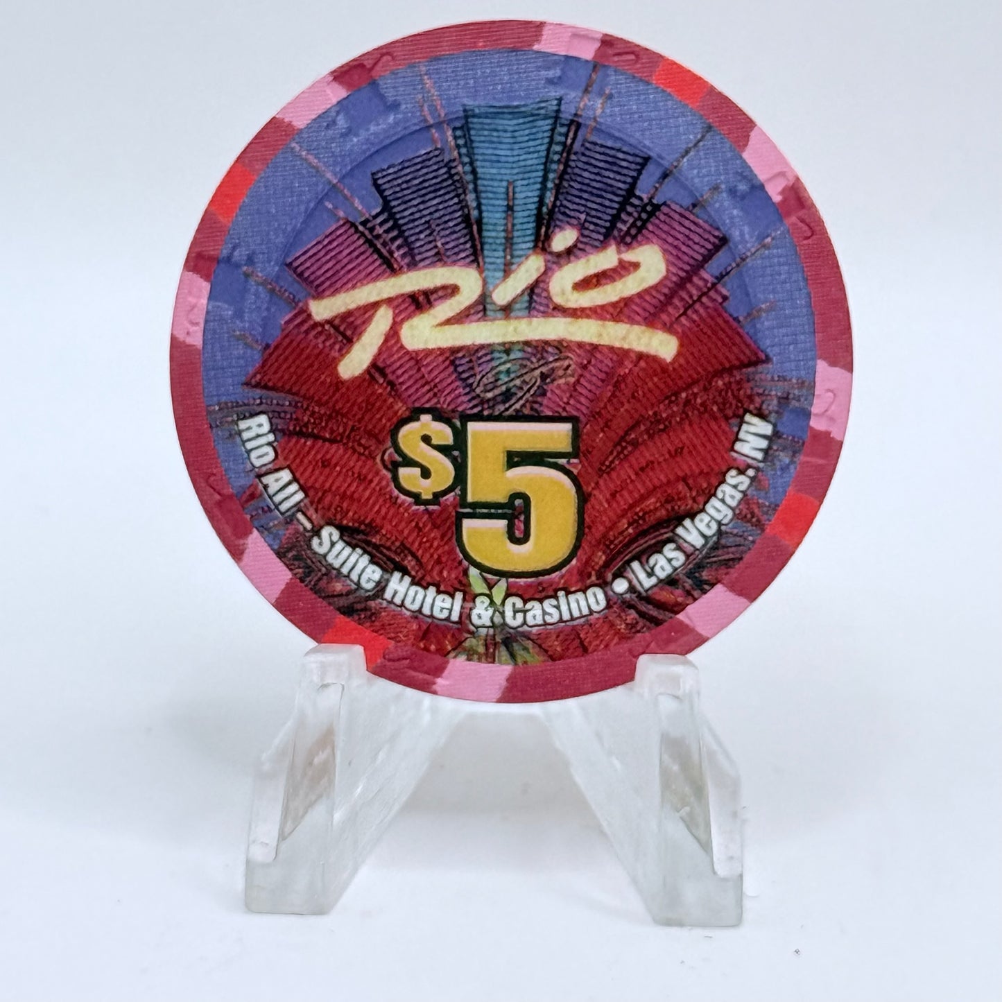 Rio Las Vegas Nevada 'Ronn Lucas' LE $5 Casino Chip E3269