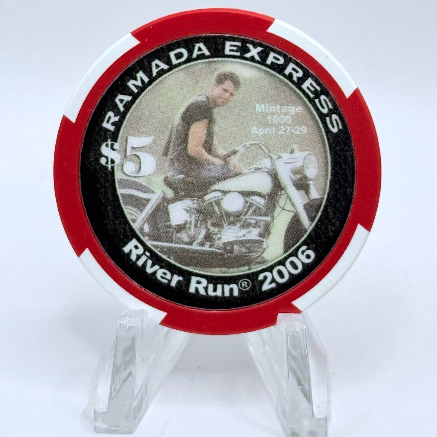Ramada Express Laughlin Nevada 2006 'Laughlin River Run' LE $5 Casino Chip E5445