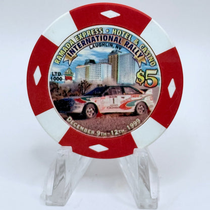 Ramada Express Laughlin Nevada 1999 'International Rally' LE $5 Casino Chip V5327