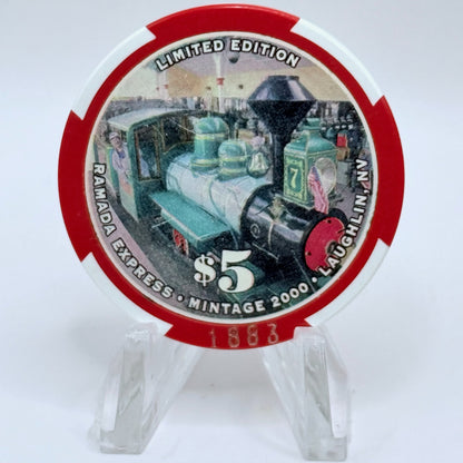 Ramada Express Laughlin Nevada 2000 'International Rally' LE $5 Casino Chip V7429