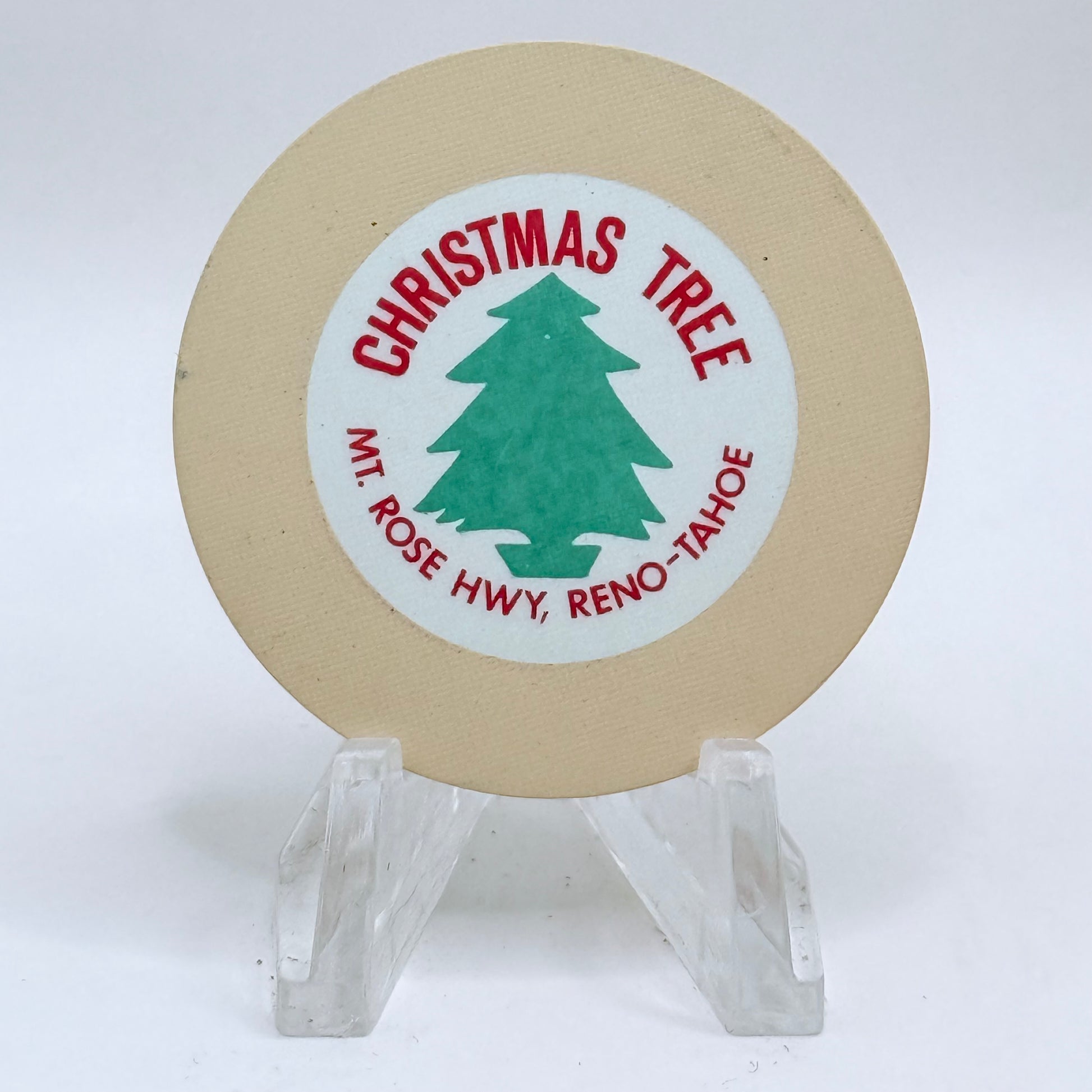 Christmas Tree Reno Nevada 1957 Series 101 Roulette Casino Chip V2256