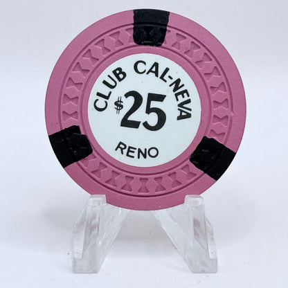 Club Cal-Neva Reno Nevada 1960s LE $25 Casino Chip N5026