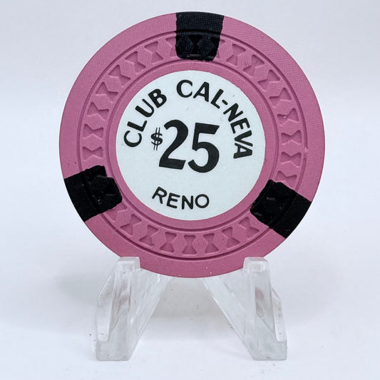 Club Cal-Neva Reno Nevada 1960s LE $25 Casino Chip N5026