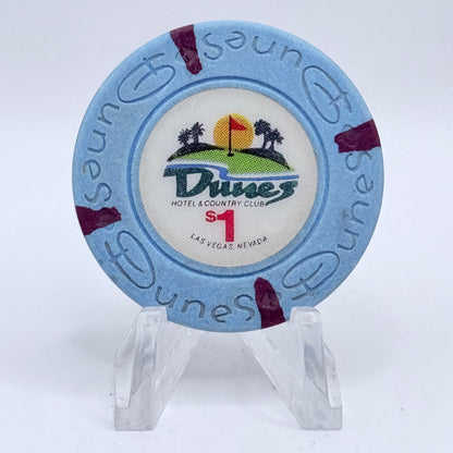 Dunes Hotel Casino Las Vegas Nevada 1990s $1 Casino Chip N1518