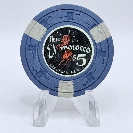 New El Morocco Club Las Vegas Nevada 1959 $5 Casino Chip N1553