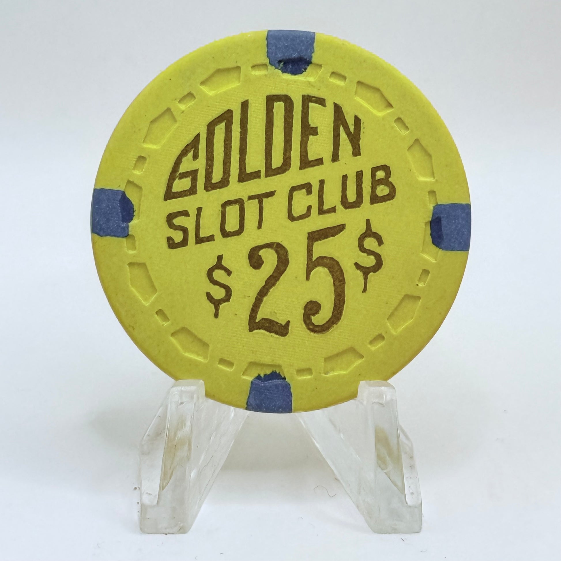 Golden Slot Club Las Vegas Nevada 1955 $25 Casino Chip N6768
